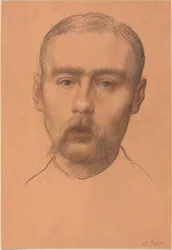 Head of a Man Possible Portrait of Professor E.D. Adams.