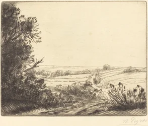 Landskab: Vej til Horville Paysage: Chemin d