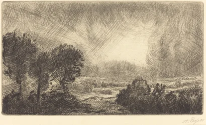 Landskab med Storm Paysage d