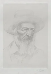 Portræt af Alfred Lord Tennyson