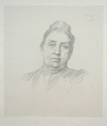 Portræt af Madame Kemp, 3. plade set forfra.