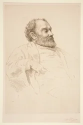 Portræt af Val Prinsep, R.A.