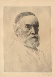 Portræt af maleren G. F. Watts (1817–1904)