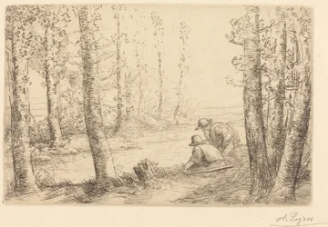 Hvil ved flodbredden (Repos au bord de la rivière)