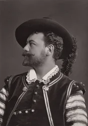 Portræt af Victor Maurel (1848-1923), fransk baryton, som Mozarts Don Giovanni - fotografi af Alphonse Justin Liebert (1827-1914)