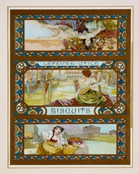Plakat reklame "Lefevre-Utile" kiks, ca. 1910