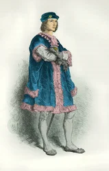 Portræt af Charles 8 (Gravering)