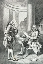 Turgot overrækker sin afskedsbegæring til Ludvig 16.