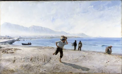 Stranden Prado (akvarel)