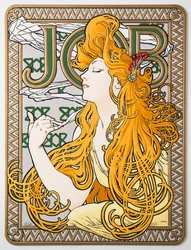 Reklameplakat for cigaretpapiret Job, 1897