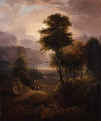 Overdækkede vogne i Rockies, 1837