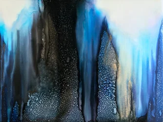 Abstrakt: Blå dybder
