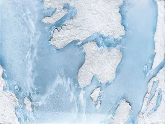 Gletscherblå strøm