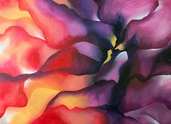 Livlig, abstrakt blomst