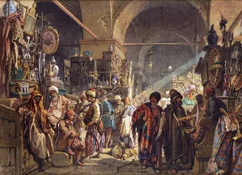 En tyrkisk bazar, 1867