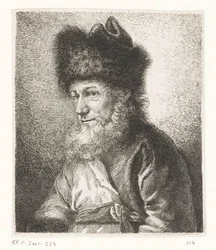 Portræt af Michel Hirsch, rabbiner i Potsdam