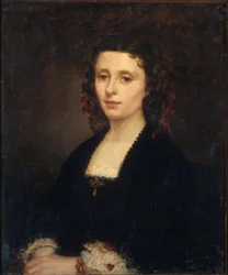 Portræt af Athenais Mialaret 1826-1899, 1855.