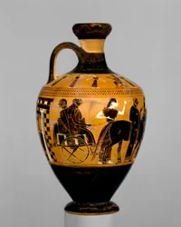 Lekythos, ca. 550-530 f.Kr. (terracotta)