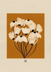 Hvid blomsterbuket