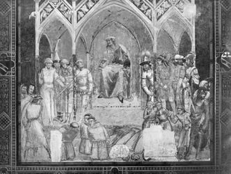 Halshugningen af franciskanermunke før sultanen, ca. 1331