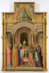 Præsentationen i templet (tempera på træ)