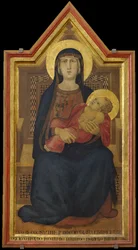 Jomfruen og barnet tronede, 1319.