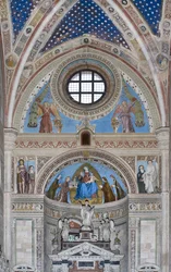 Gian Galeazzo Visconti og sønnerne tilbyder modellen af charterhuset til Jomfru Maria, 1500-1522