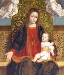 Madonna og barn, detalje