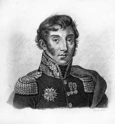 Grev Jean Maximilien Lamarque (1770-1832), fransk general og politiker - i „Portrætter af de franske generaler efter franskmændenes sejre og erobringer“. Graveret af Ambroise Tardieu i 1818. Stella-samlingen.
