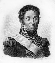 François Etienne Kellermann Fils (1770 til 1835), general for kavaleri. i "Portrætter af de franske generaler efter franskmændenes sejre og erobringer"". Graveret af Ambroise Tardieu i 1818. Stella Collection.