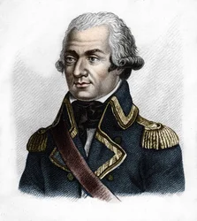 General Dumouriez.Charles François du Périer, dit du Périer du Mourier derefter Dumouriez fransk general (1739 til 1823).- i Portrætter af franske generaler efter franskmændenes sejre og erobringer. Graveret af Ambroise Tardieu i 1818. Stella Collec