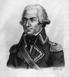 Portræt af Charles François du Périer dit Dumouriez (1739-1823), fransk general.- i "Portrætter af franske generaler efter franskmændenes sejre og kampe"" Indgraveret af Ambroise Tardieu i 1818. Stella Collection.