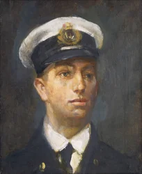 Løjtnant William Edward Sanders, DSO, RNR (1883-1917), ca. 1918 (olie på lærred)