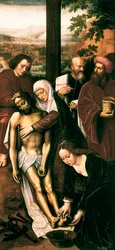 Pietà, detalje, ca. 1528 (olie på panel)