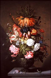 Stilleben med forskellige blomster, 1634