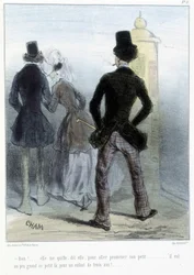 Karikatur - i "" Madeleines"" af Cham, v.1870-1880