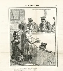 Illustration af Cham (1819-1879) i Le Charivari