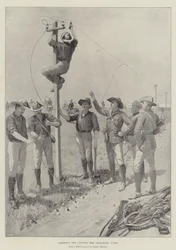 Jamesons mænd skærer telegraftrådene over