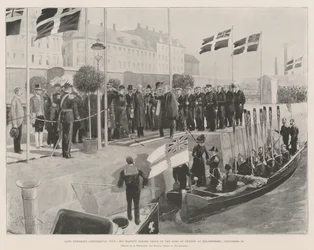 Kong Edwards kontinentale rundrejse, Hans Majestæt tager afsked med den svenske konge i Helsingborg den 20. september