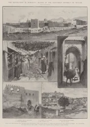 Revolutionen i Marokko, scener fra det oprørte Tetuan-distrikt