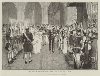 Det kongelige bryllup i Berlin, fakkeldans på kongeslottet