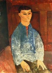 Moise Kisling siddende, 1916