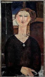 Portræt af Antonia maleri af Amedeo Modigliani (1884-1920) 1915 søn. 0,82x0,46 m Paris, Musee de l