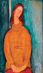 Portræt af Jeanne Hébuterne, 1919