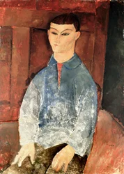 Portræt af Moise Kisling Seduto