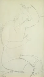 Sleeping Woman (blyant på papir)