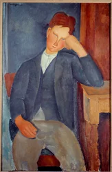 The Young Apprentice Maleri af Amedeo Modigliani
