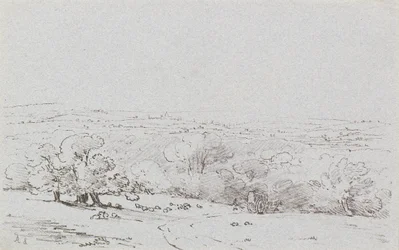 Carriage Approach to Bromley Hill, ca. 1803 (ætsning)