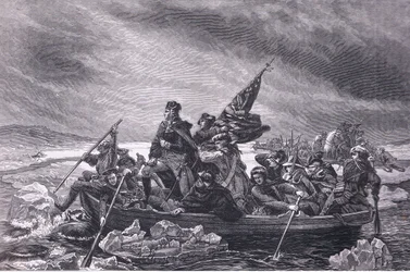 Washington krydser Delaware, illustration fra Cassells History of the United States udgivet af Cassell, Petter & Galpin, ca. 1900 (litho)