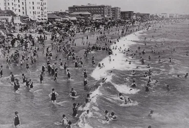 Californien: Venedig, et populært badested hele året rundt nær Los Angeles (s/h-billede)